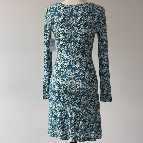 BP Green Moss Hannah Kate Floral Print Dress XS - Picture 3 of 9